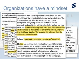 Organizations have a mindset
 