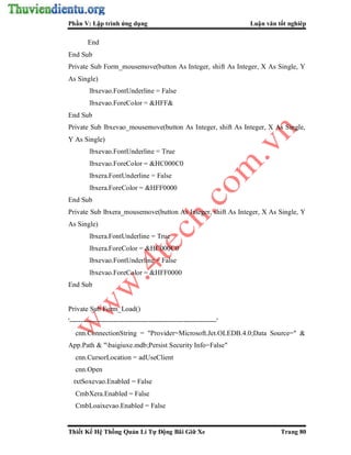 Forecolor Vs Hệ thống bãi giữ xe ô tôt tự động ( pdf) | PDF