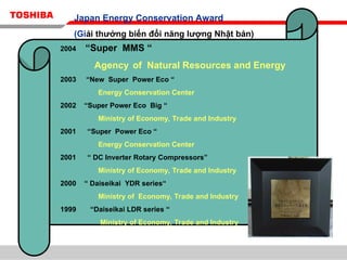 Compressor Mms Toshiba's Super MMS: World-Leading DC Twin Rotary Inverter Technology ...