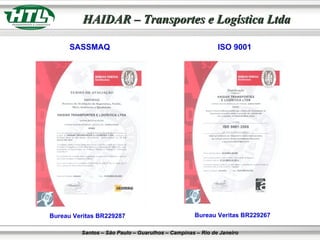 SASSMAQ ISO 9001 Bureau Veritas BR229287 Bureau Veritas BR229267 