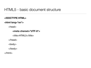 HTML5 - techMaine Presentation 5/18/09