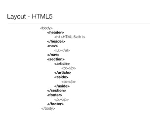 HTML5 - techMaine Presentation 5/18/09