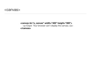HTML5 - techMaine Presentation 5/18/09