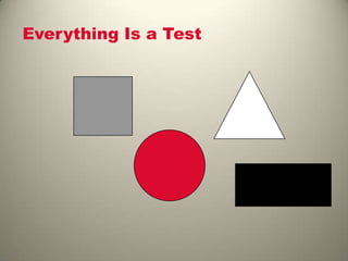 Everything Is a Test
 