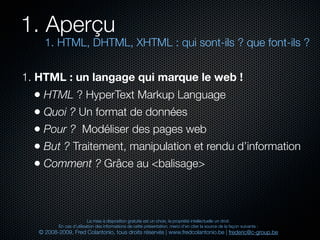 Html et xhtml