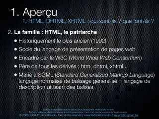 Html et xhtml