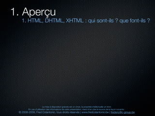 Html et xhtml