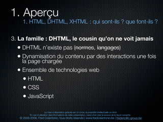 Html et xhtml