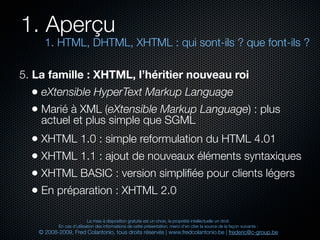 Html et xhtml