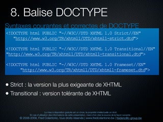 Html et xhtml