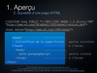 Html et xhtml