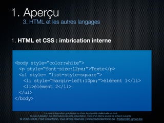 Html et xhtml