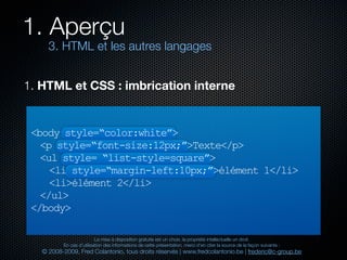 Html et xhtml