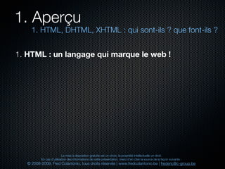 Html et xhtml