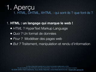 Html et xhtml
