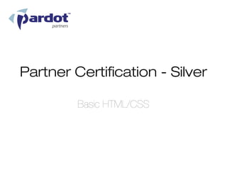 Partner Certification - Silver
 