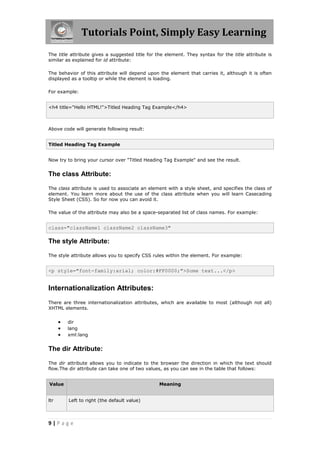 Html - Tutorial | PDF