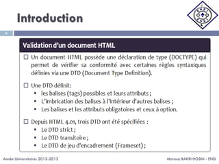 Introduction
Maroua BAKRI HOSNI - ENSI
6
Année Universitaire: 2012-2013
 