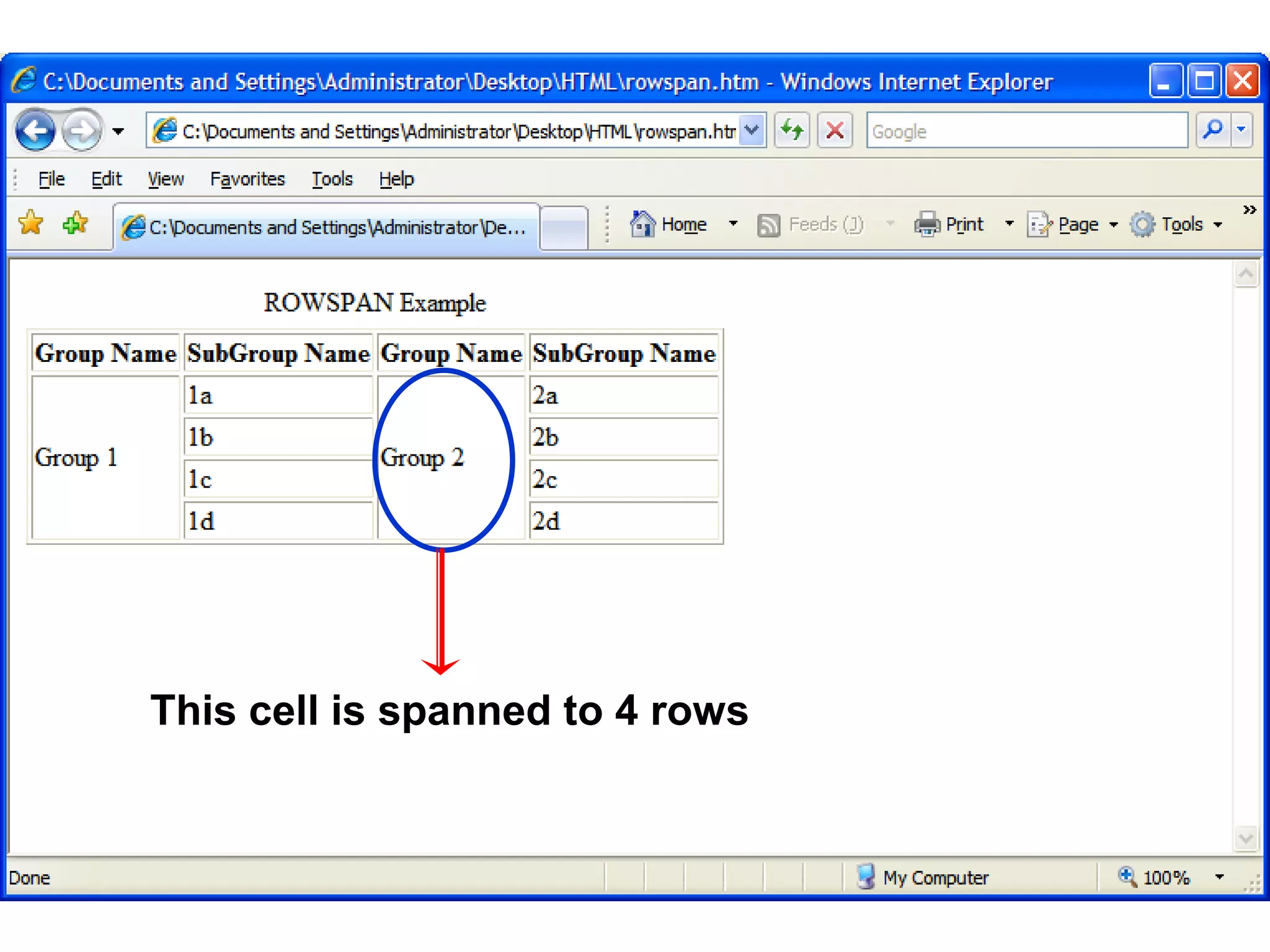 120 
This cell is spanned to 4 rows 
Satish Chandra 
 