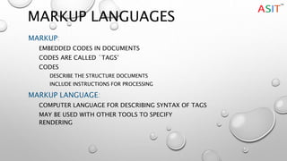 Learn HTML at ASIT | PPT