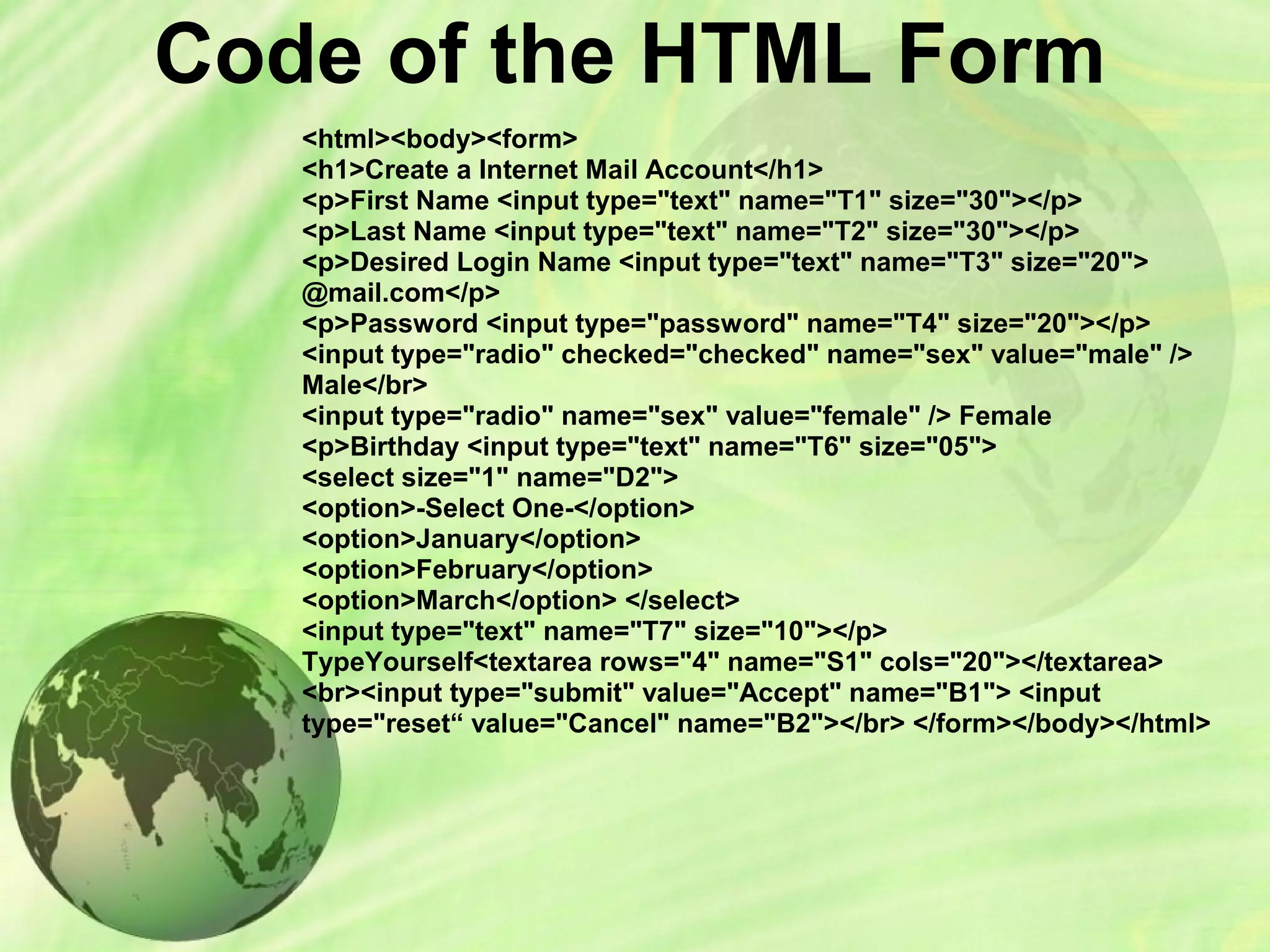 Html | PPT | Web Design and HTML | Internet