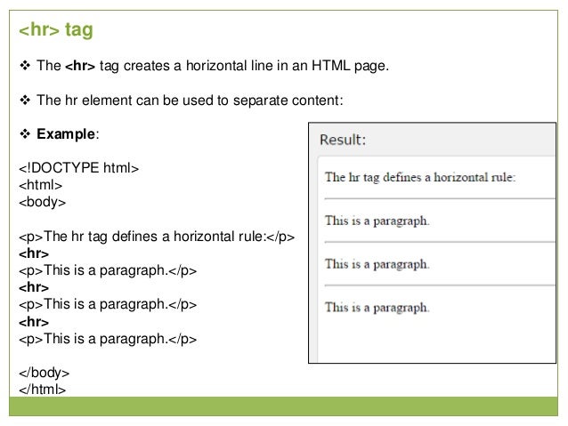 Basic Html Knowledge for students