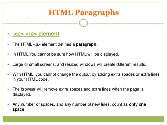 Basic Html Knowledge for students