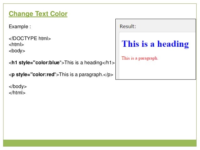 basic html knowledge for students how to change font size html