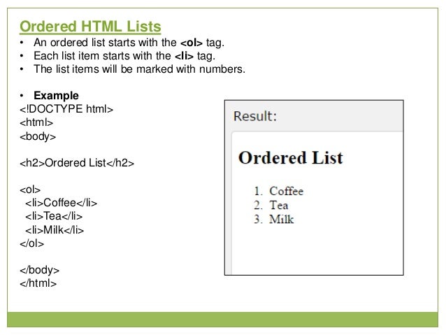 Basic Html Knowledge for students