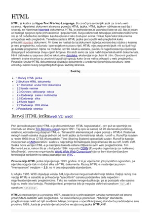 Html Datoteke Html | DOCX