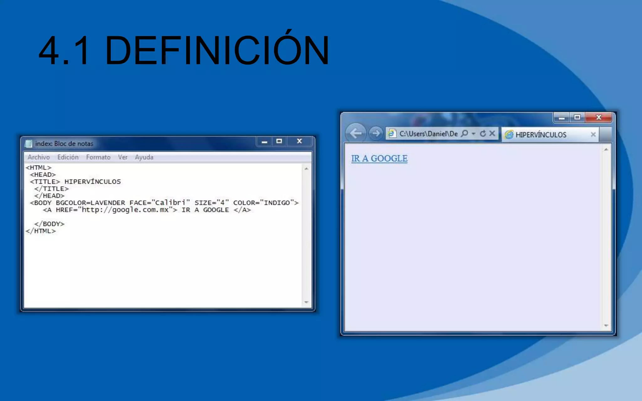 4.1 DEFINICIÓN
 