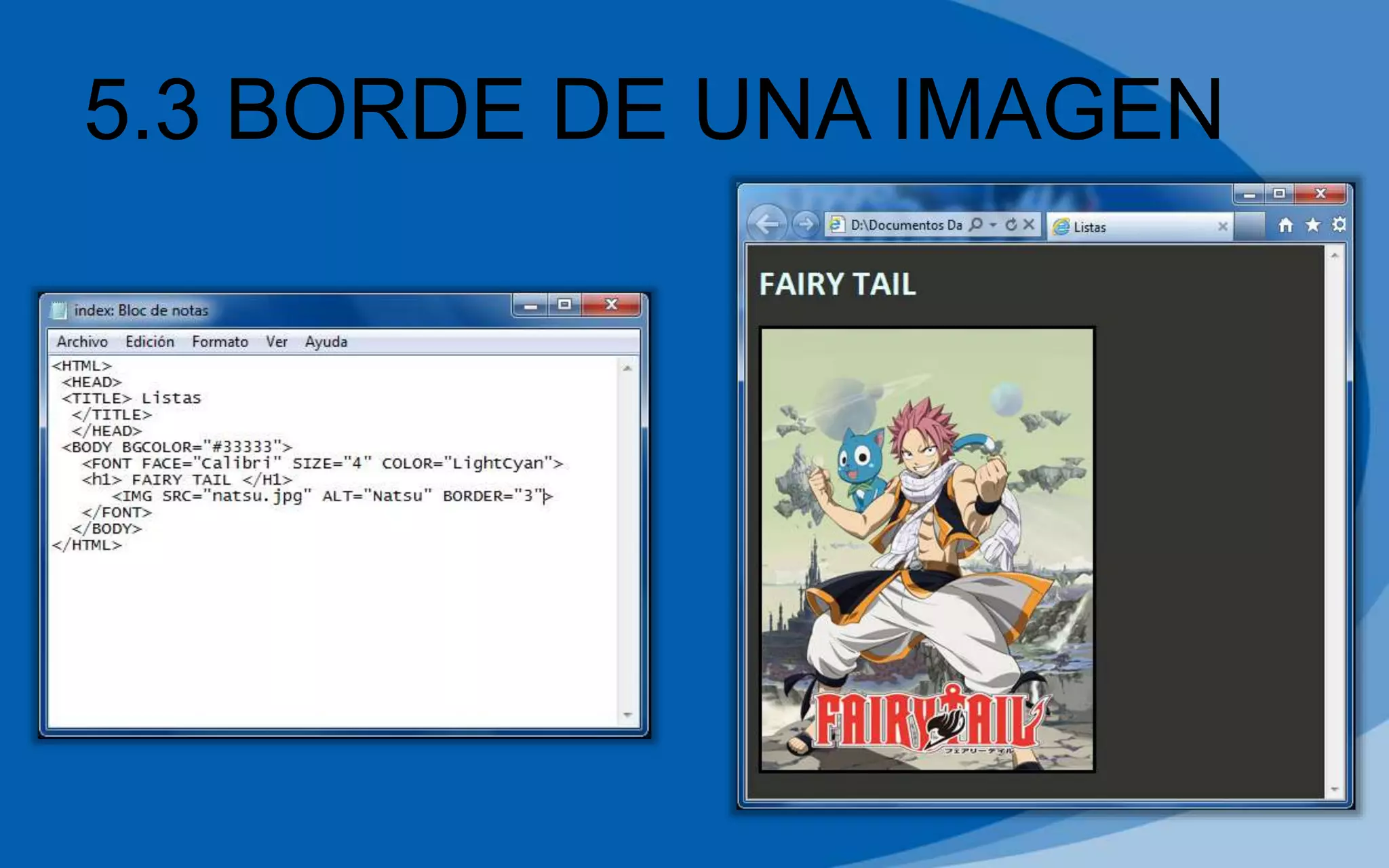5.3 BORDE DE UNA IMAGEN
 
