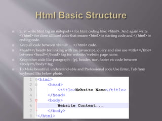 Basic Html for beginners. | PPTX