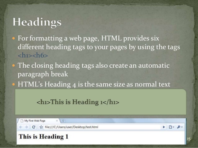 Html Tutorial