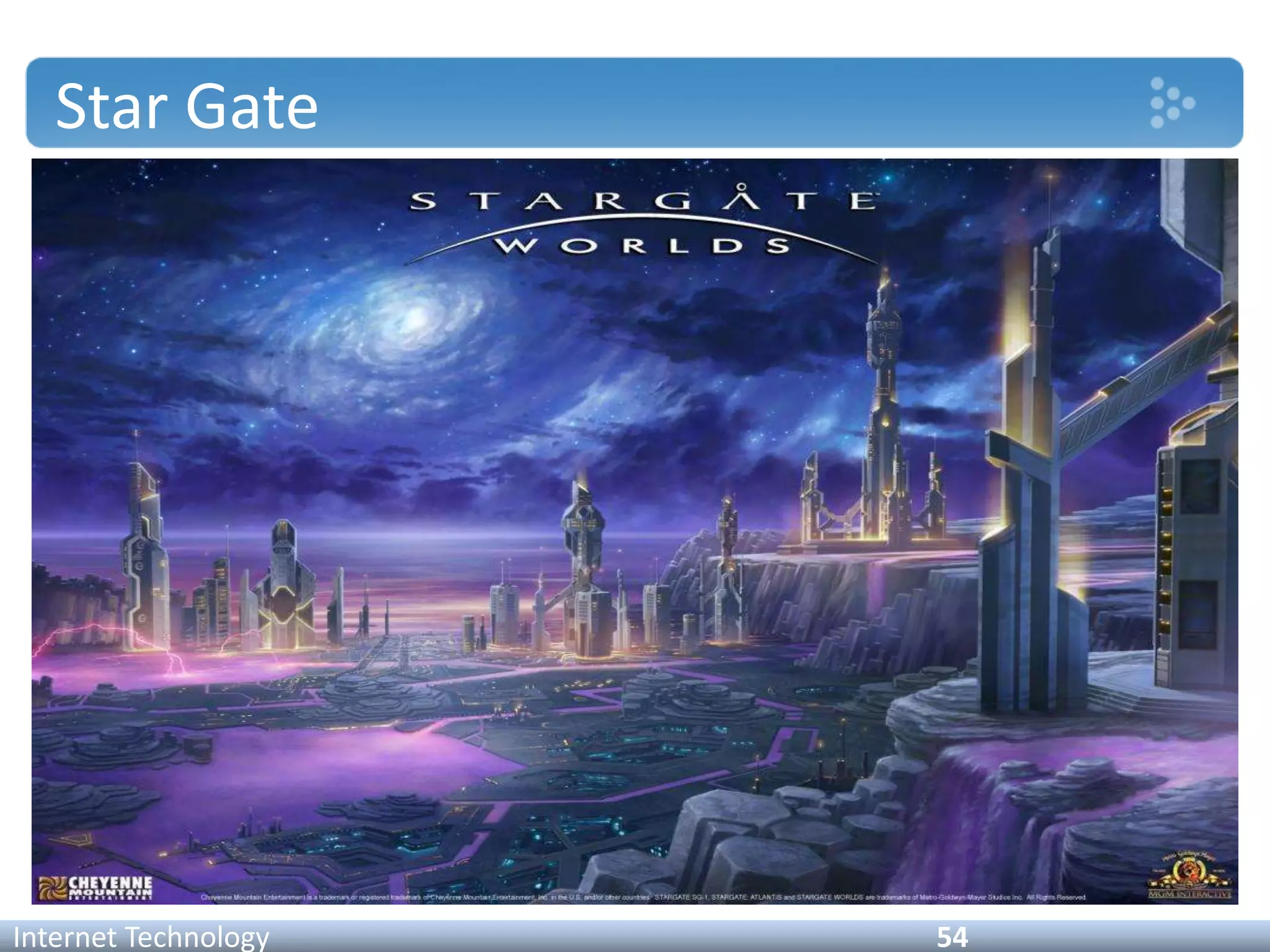 Star Gate
Internet Technology 54
 