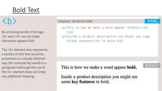 Bold Text
 