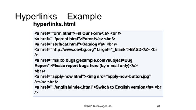 HyperText Markup Language - HTML | PPTX
