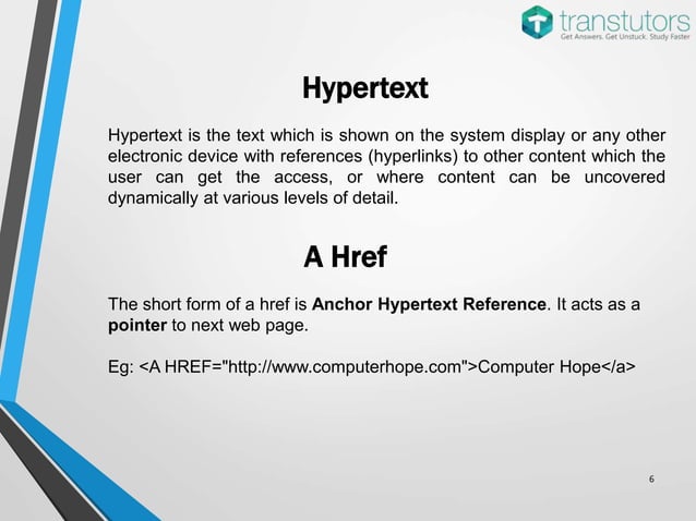 HTML | Computer Science | PPT