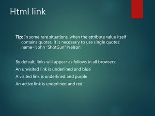 Introduction to Html | PPTX