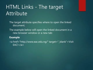 Introduction to Html | PPTX
