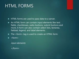 Introduction to Html | PPTX