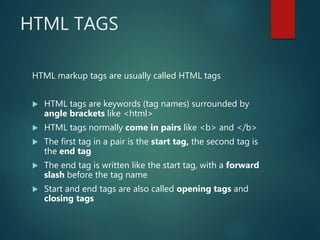 Introduction to Html | PPTX