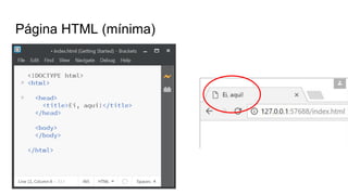 Página HTML (mínima)
 