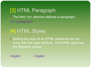 Html | PPTX