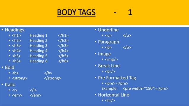 Html notes with Examples | PPT