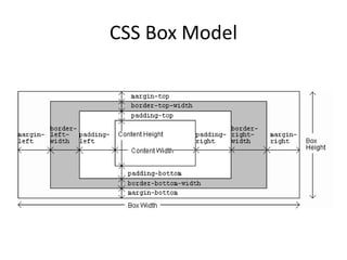 CSS Box Model
 
