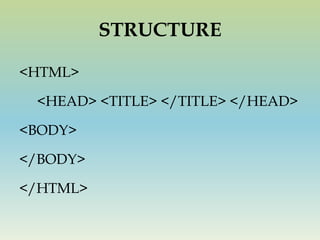Html Simple Tutorial Ppt