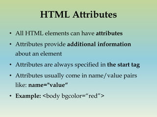 Html Simple Tutorial | PPTX