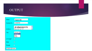 OUTPUT
Sami Ali
Al al-Bayt University
 