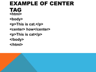 Html introduction | PPT